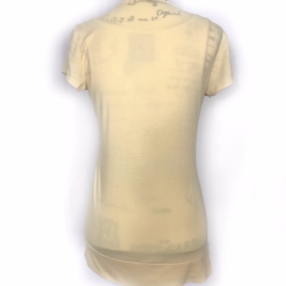 Maurices Yellow V Neck Ruffle Blouse - Picture 5 of 5